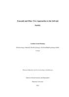 Foucault and Elias: Two approaches to the self and society