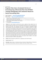 Data from a systematic review of crowdsourcing of research data from wildlife tourism photographs and comments shared on social networking sites