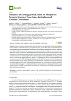 Influence of demographic factors on sheepmeat sensory scores of American, Australian and Chinese consumers