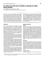 Iron release from ferritin and its sensitivity to superoxide ions differs among vertebrates