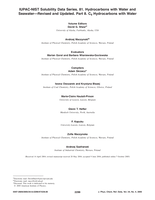 IUPAC-NIST solubility data series. 81. Hydrocarbons with water and seawater - Revised and updated. Part 8. C9 hydrocarbons with water