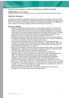Lessons from the west: a review of Gambusia in Western Australia