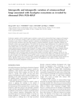Interspecific and intraspecific variation of ectomycorrhizal fungi associated with Eucalyptus ecosystems as revealed by ribosomal DNA PCR-RFLP
