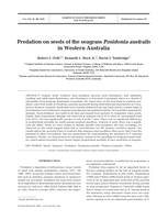 Predation on seeds of the seagrass Posidonia australis in Western Australia