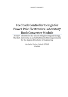 Feedback controller design for power pole electronics laboratory buck converter module