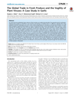 The global trade in fresh produce and the vagility of plant viruses: A case study in garlic