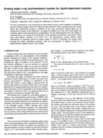 Grazing angle x-ray photoemission system for depth-dependent analysis