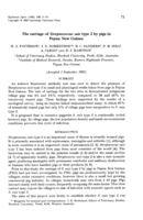The carriage of Streptococcus suis type 2 by pigs in Papua New Guinea