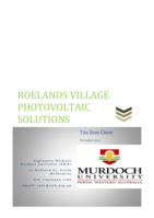 Roelands Village Photovoltaic Solutions
