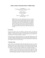 Online learning as information delivery: Digital myopia