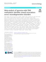 Meta-analysis of genome-wide DNA methylation identifies shared associations across neurodegenerative disorders