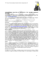 Genome based selection of anti-cattle tick vaccine candidate antigens