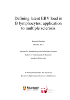 Defining latent EBV load in B lymphocytes: Application to multiple sclerosis