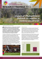 Impact of Phytophthora dieback on reptiles in banksia woodlands