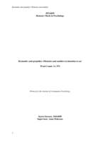 Bystander anti-prejudice: Exploring the obstacles and enablers to intention to act