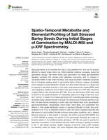 Spatio-temporal metabolite and elemental profiling of salt stressed barley seeds during initial stages of germination by MALDI-MSI and µ-XRF spectrometry