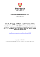 Large-Sample comparison of TCP congestion control mechanisms over wireless networks