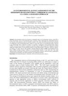 An environmental justice assessment of the Mississippi River Industrial Corridor in Louisiana, U.S. using a GIS-based approach