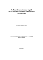 The rise of internationalized capital: ASEAN economic governance and Indonesian conglomerates