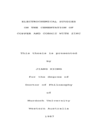 Electrochemical studies on the cementation of copper and cobalt with zinc