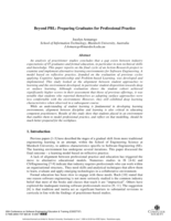 Beyond PBL: preparing graduates for professional practice