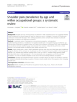 Shoulder pain prevalence by age and within occupational groups: A systematic review