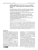 Genome sequence of Burkholderia mimosarum strain LMG 23256T, a Mimosa pigra microsymbiont from Anso, Taiwan