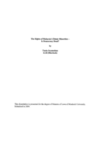 The rights of Malaysia's ethnic minorities: is democracy dead?