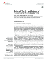 Editorial: The art and science of heroism and heroic leadership