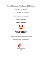 Thermal treatment of spodumene (LiAlSi2O6) for lithium extraction