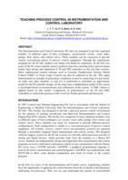 Teaching process control in instrumentation and control laboratory