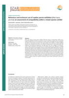 Behaviour and enclosure use of captive parma wallabies (Macropus parma): An assessment of compatibility within a mixed-species exhibit