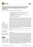 Growth and nitrogen retranslocation of nutrient-loaded clonal Betulaalnoides transplanted with or without fertilization