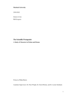 The Scientific Protagonist: A study of character in fiction and drama