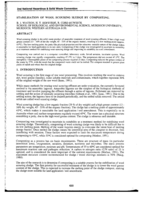 Stabilisation of wool scouring sludge by composting