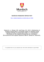 Estimation of missing rainfall data in northeast region of Thailand using kriging methods: A comparison study