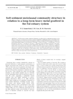 Soft sediment meiofaunal community structure in relation to a long-term heavy metal gradient in the Fal estuary system