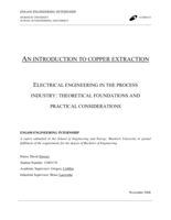 An introduction to copper extraction
