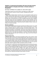 Adoption of raised bed technologies with heat & drought tolerant wheat varieties in drought prone areas: A miracle success in Bangladesh