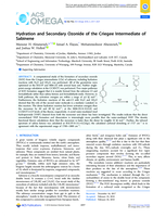 Hydration and secondary ozonide of the Criegee intermediate of Sabinene