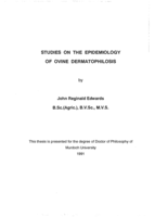 Studies on the epidemiology of ovine dermatophilosis