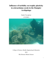 Influence of turbidity on trophic plasticity in scleractinian corals in the Dampier Archipelago