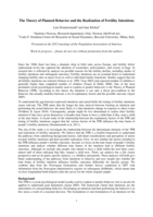 The theory of planned behavior and the realization of fertility intentions