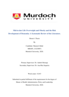 Mid-to-late life overweight and obesity and the risk development of dementia: A systematic review of the literature