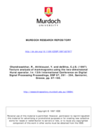 Texture analysis of mammograms using the two-dimensional Hurst operator