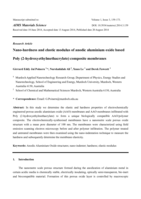 Nano-hardness and elastic modulus of anodic aluminium oxide based Poly (2-hydroxyethylmethacrylate) composite membranes