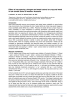 Effect of row spacing, nitrogen and weed control on crop and weed in low rainfall zones of western Australia
