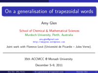 On a generalisation of trapezoidal words