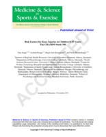 Risk factors for knee injuries in children 8-15 years: The CHAMPS-Study DK