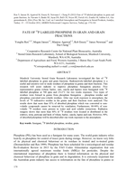 Fate of 32P labelled phosphine in grain and grain fractions